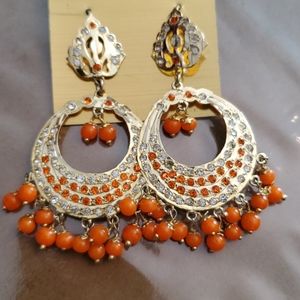 Orange earrings